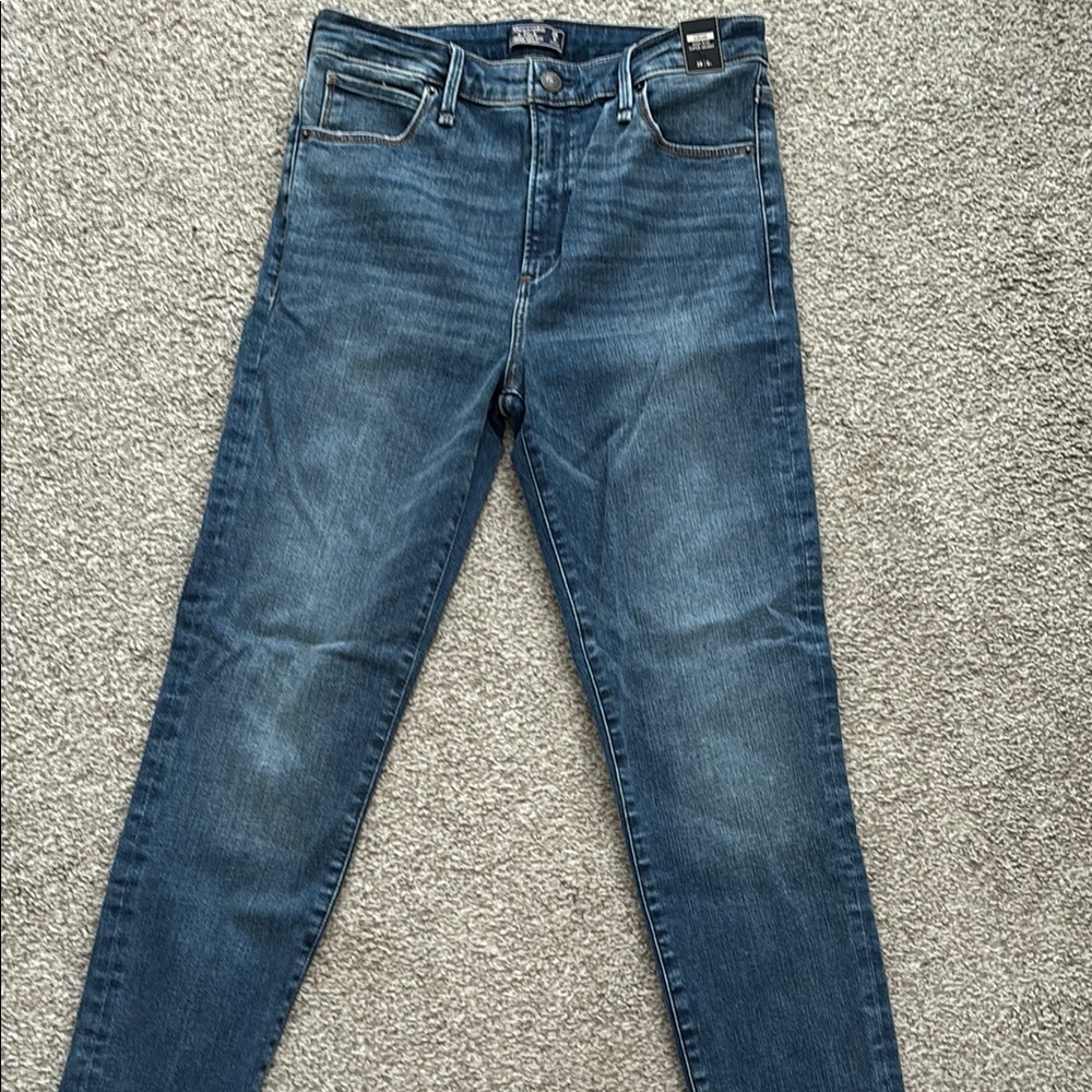 Abercrombie & Fitch Blue Skinny Jeans with Stretch